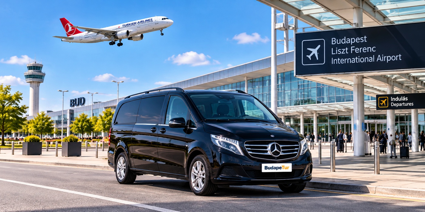 Budapeşte Havalimanı özel transfer minibüsü